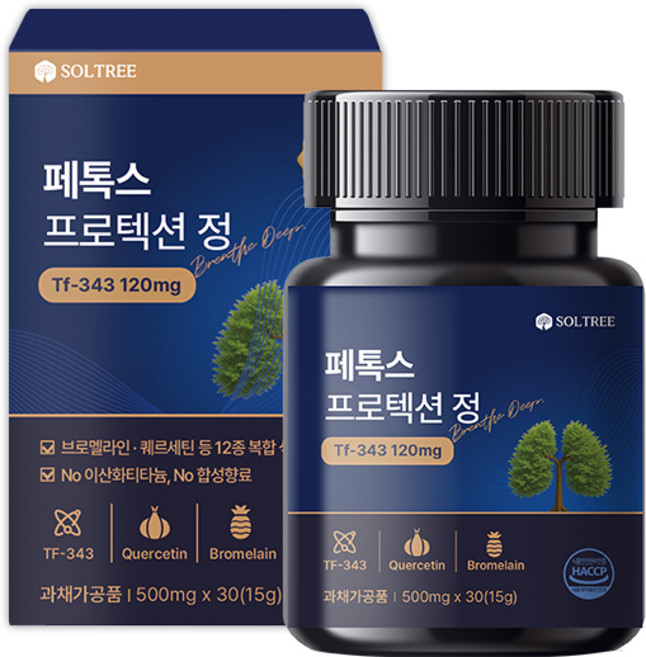 페톡스 프로텍션 정 TF 343 브로멜라인 퀘르세틴, 1개, 30정