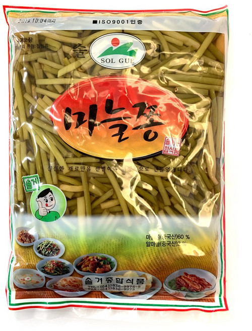 자연미가 마늘쫑 간장절임 16kg (4kgx4팩) /sg, 4개, 4kg