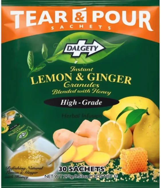 DALGETY 달게티 레몬 앤 진저티 과립형 생강차 30개입, 1개