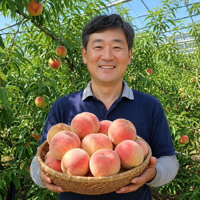 그린쉐어 하우스복숭아 초고당도 털복숭아 특품, 1박스, 대과 1kg