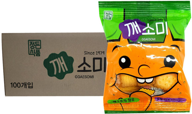 정든식품 깨소미 30g (한박스) 과자 스낵, 100개