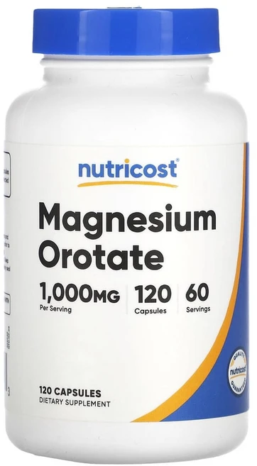 뉴트리코스트 마그네슘 오로테이트 1000mg 캡슐, 120정, 1개 - 쿠팡