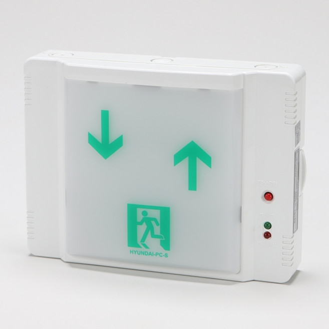 현대 피난유도등 복도통로 계단통로 천정형 유도등, 계단통로 유도등, 35.소형(좌하+우상), 1개