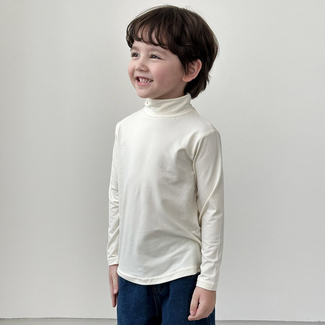 ECLL 따숨 아동 목폴라 티셔츠 발열 내복