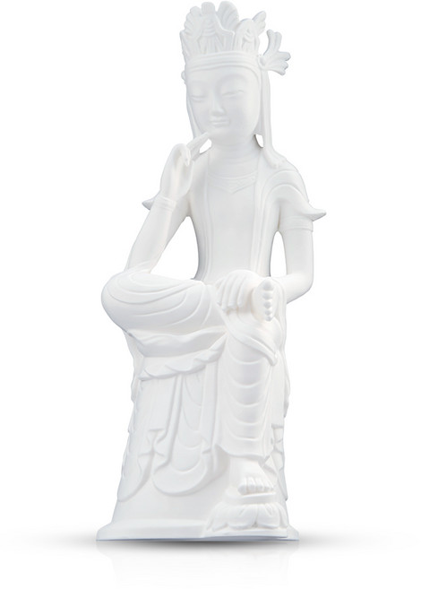 반가사유상 미륵 부처님 국내제작 불상 한국기념품 중앙박물관굿즈, 일월보관 23cm 백색, 1개