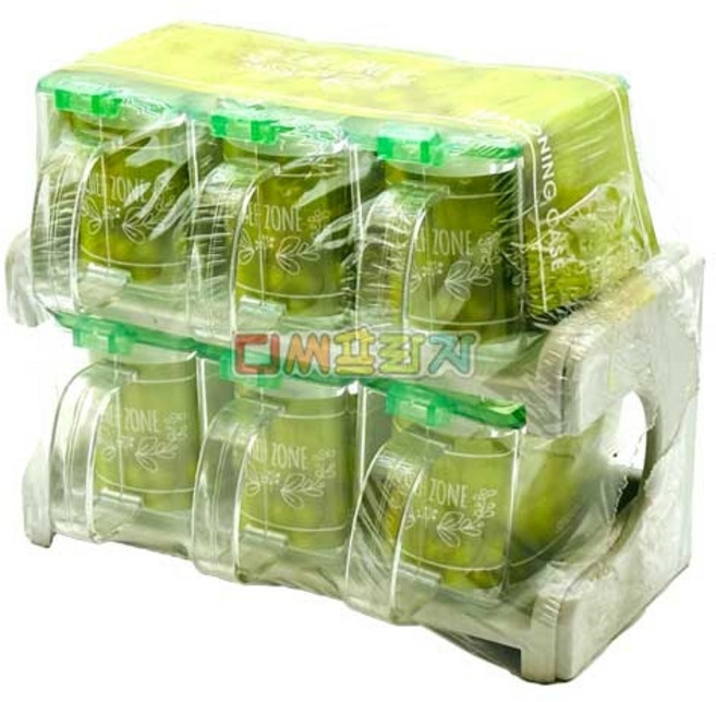 쉐프존 2단 양념세트 6P, 쉐프존2단양념통세트 6P (소), 1개