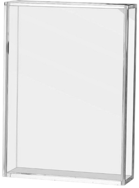 5×7인치 섀도우 박스 프레임 아크릴 사진 액자 DIY 테이블탑 디스플레이 케이스 말린 꽃을 위한 클리어 메모리 박스, 작은.