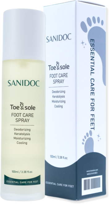 새니닥 토앤솔 풋케어 스프레이 티트리레몬그라스 발냄새제거제 발각질제거제, 1개, 100ml