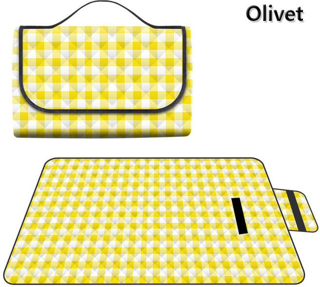 Olivet 마술사 휴대용 두터운 피크닉매트 대형 캠핑매트 방수 방습, 노란색