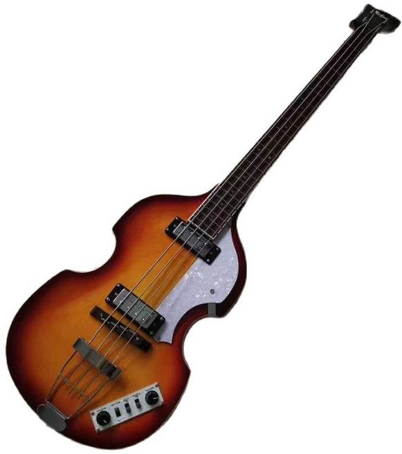 베이스기타 클래식 4 현 hofner 일렉트릭 바이올린 빈티지 선 버스트 바디 핫, 없음, 1개