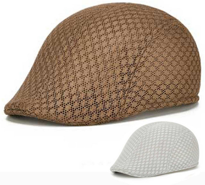 미즈코스 1+1 메쉬 헌팅캡 망사 모자 바리스타 카페 중년 플랫캡 베레모