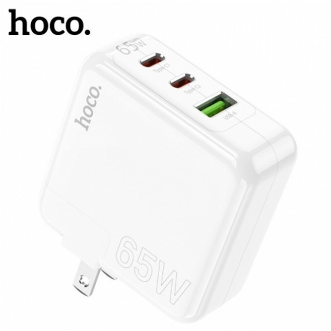 hoco.浩酷 C115 啟源PD65W三口(2C1A)充電器, 1個