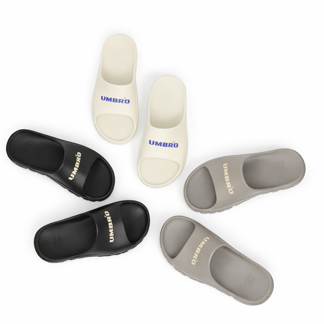 [백화점 정품/AS가능] 엄브로 26SS 남녀공용 쿠셔닝 컴포트 발편한 편안한 착화감 슬내화 슬리퍼 토피 슬라이드 + 스포츠양말