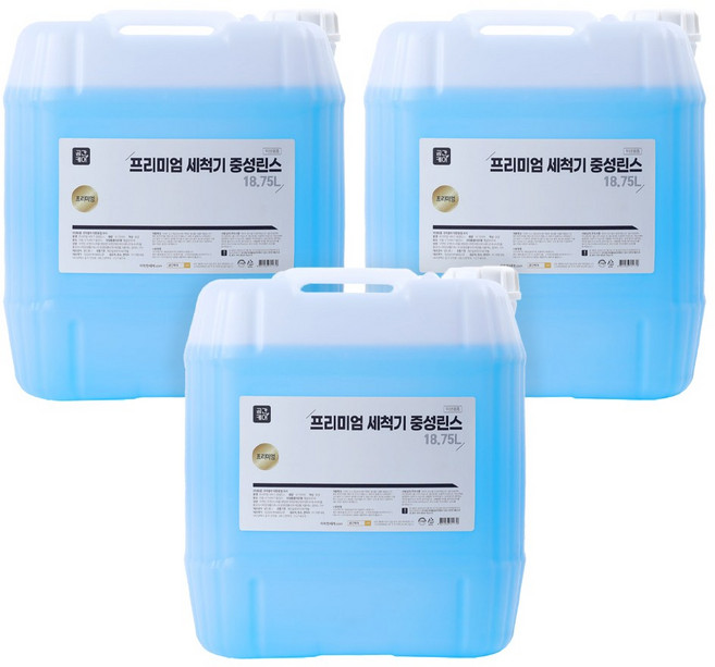공간케어 대용량 업소용 프리미엄 식기세척기 린스, 3개, 18.75L
