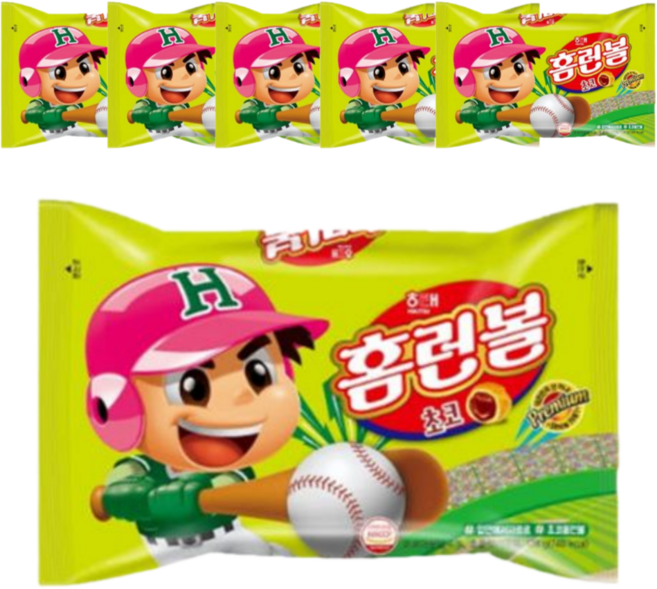 해태제과 홈런볼 대용량 사무실 학교 교회 어린이집 간식 128g 6개