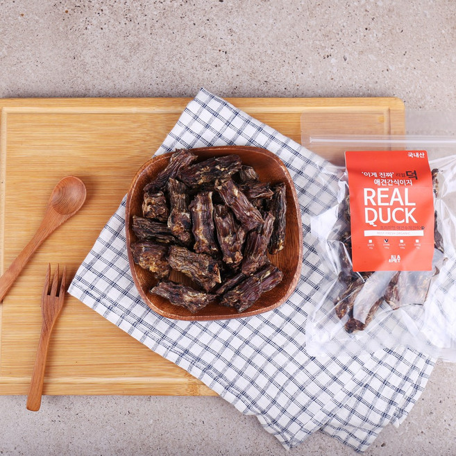 주아펫 오리목뼈 100g (4cm-5cm 컷팅) 강아지수제간식 특식 치석제거, 1개