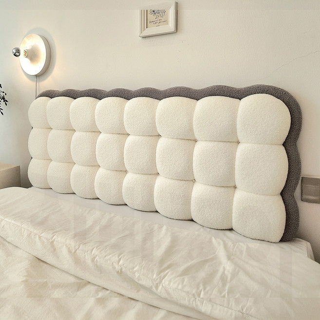 자바조이 침대 헤드 쿠션 식빵 커버 가드 보드 등받이 리폼 등 머리 벽, 먹구름 식빵