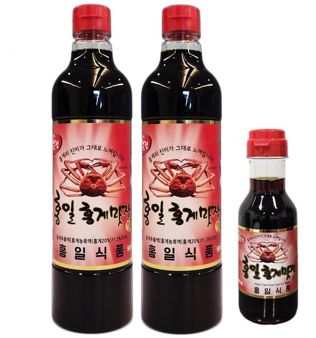 다미향 홍게맛장900미리 2개 +200ml / 편스토랑 홍일식품, 1세트, 2L