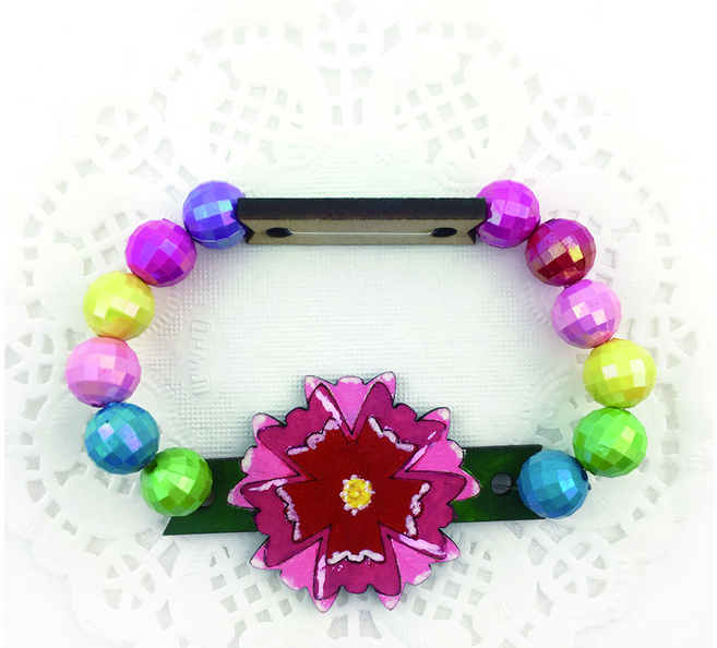 카네이션 무지개 팔찌만들기, 1개