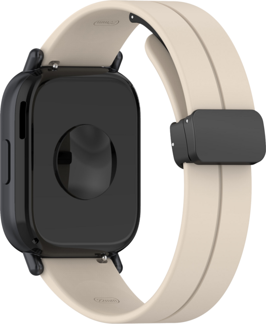 TAOMI 레드미 워치5 라이트 액티브 호환 D버클 실리콘 스트랩 밴드, 베이지, 1개