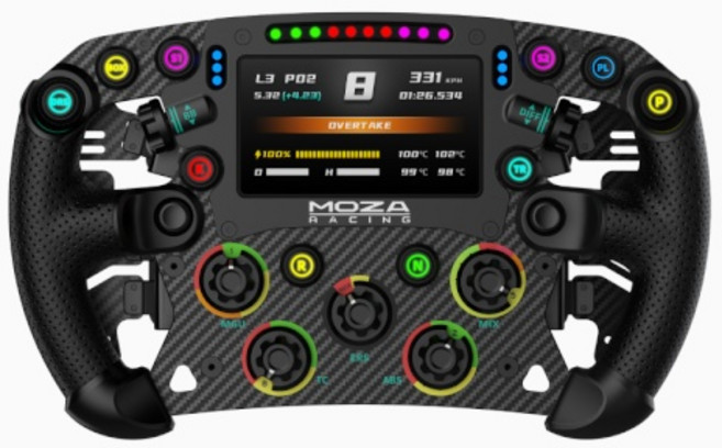 (MOZA RACING) MOZA FSR2 포뮬러 휠 디지털 디스플레이 장착, 1개, 상세페이지 참조