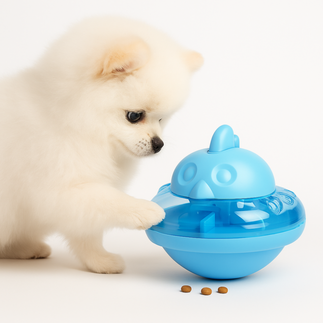 쩝쩝도사 반려동물 노즈워크 간식장난감 간식볼, 1개, 02 파랑