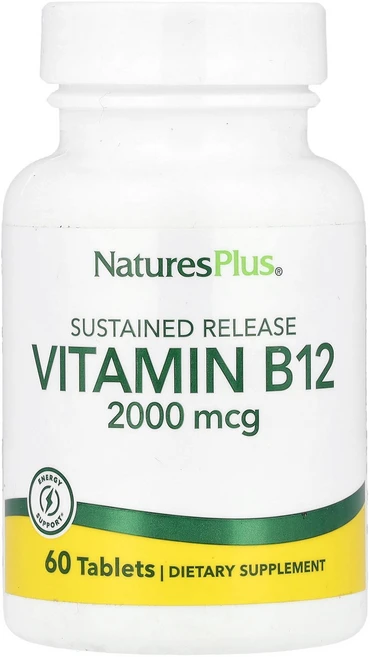 NaturesPlus 비타민B12 서방형 60정 NaturesPlus (네이처스플러스), NaturesPlus, 비타민B12, 서방형, 60정, 1개 - 쿠팡