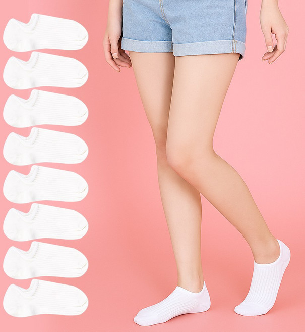 코지24 국산 8켤레 골지덧신 아동 어린이 주니어 키즈 유치원 초등 학생 남아 여아 여름 안벗겨지는 실리콘 페이크삭스 양말 덧신