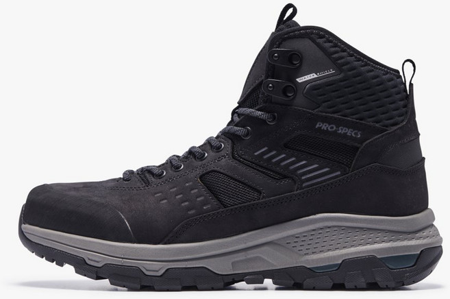 프로스펙스 가죽소재를 적용한 부드러운 쿠셔닝과 착용감을 보여주는 가볍고 편안한 방수 경량 중등산화 하이탑등산화 트레킹화 낚시신발 크로스기어 하이 1_PW0UW23F731