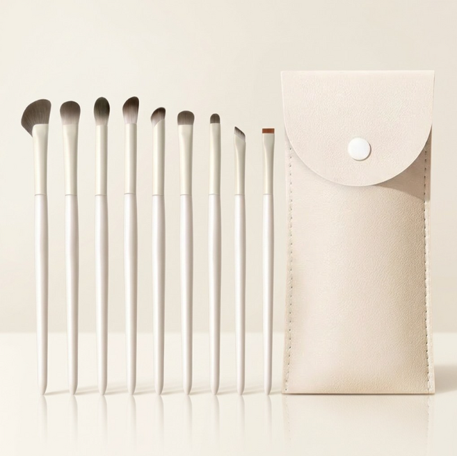 홈베리카 휴대용 메이크업 브러쉬 세트, 1개, 화이트 11종