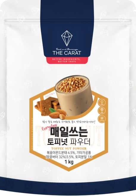 더캐럿 매일쓰는 토피넛 파우더, 1kg, 1개, 1개입