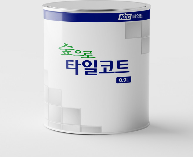 KCC숲으로 타일코트 페인트, 화이트, 900ml, 1개
