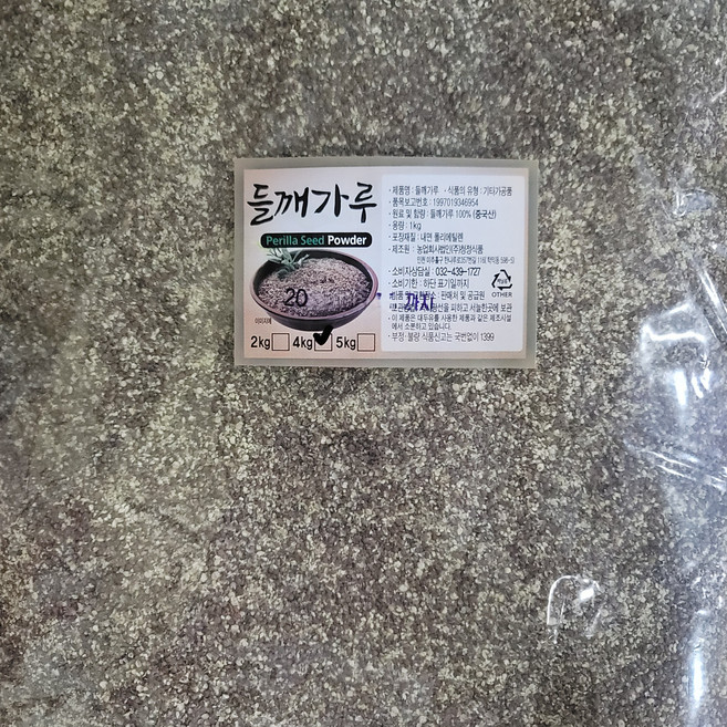 청정식품 굵은 들깨가루, 1개, 4kg