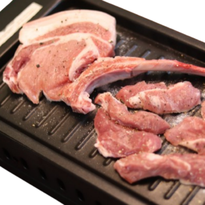 [와일드미트 캠핑고기] 프리미엄 한돈1+ 삼겹살 목살 가브리살 돈마호크 1.2kg이상, 1.2kg