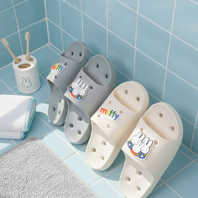 알파슈 미피 EVA 성인 욕실화 성인 발등낮은 욕실화 문에안걸리는 욕실슬리퍼 EVA 화장실 슬리퍼 미끄럼방지 논슬립 실내화