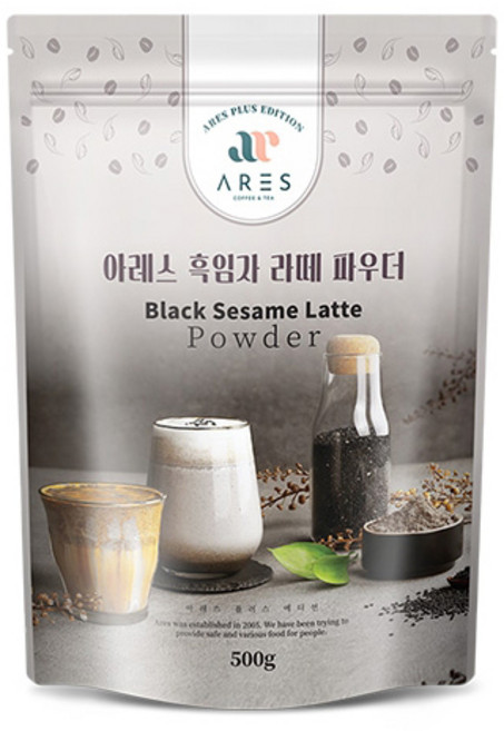 아레스 흑임자 라떼 파우더, 500g, 1개입, 5개
