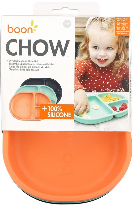 Boon 차우 분리형 실리콘 접시 세트 6m 이상 여러 가지 성분 3팩 Boon (분), Boon, 차우, 분리형 실리콘 접시 세트, 6m 이상 - 쿠팡
