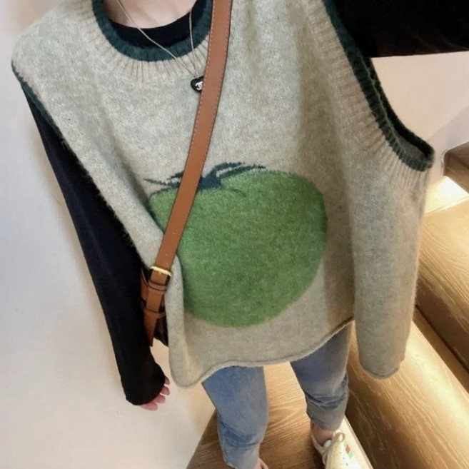 해피유통 여성 니트 베스트 빅사이즈 민소매 jhn