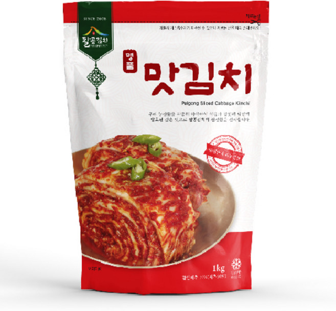 명품 맛김치 1kg(썰은김치)(NEW 파우치), 1kg, 1개