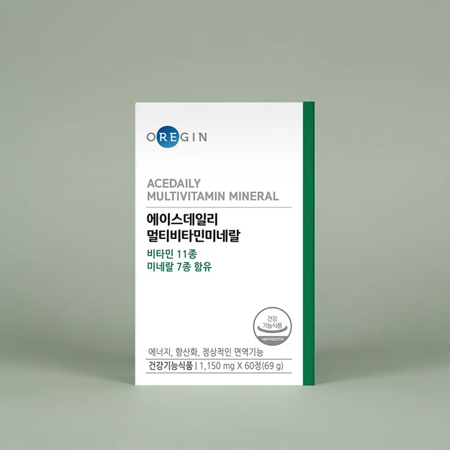 오레진 에이스데일리 멀티비타민미네랄, 60정, 1개 - 쿠팡