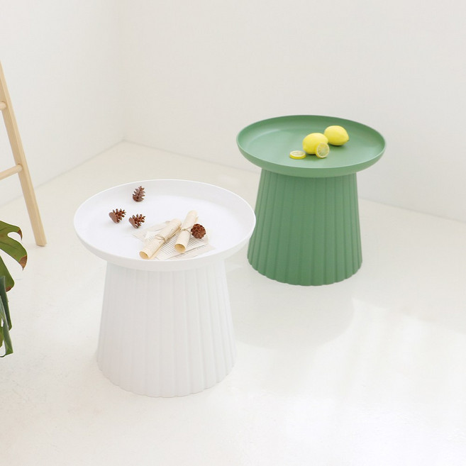 체어센스 써니 테이블 인테리어 야외 카페 플라스틱 낮은 테라스 테이블, 써니테이블 그린