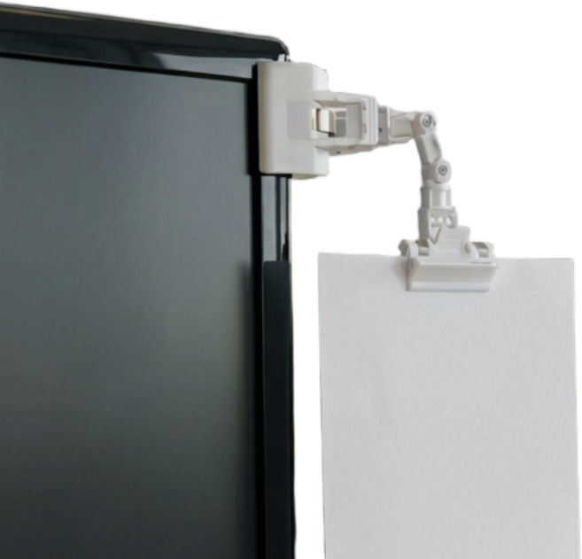 비쥬마켓 모니터 문서 클립 서류집게 노트북클립, 1세트, 프리미엄_화이트(11개)