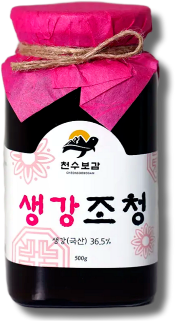 생강조청 500g 생강청 천수보감 100%국산 쌀조청, 1개
