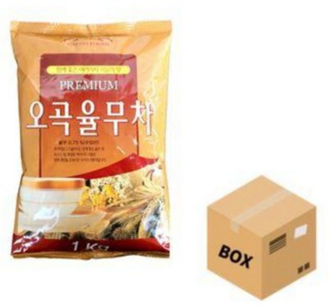 대호 프리미엄 오곡율무차 1kg x 12개(1박스) / 자판기용 율무차, 12개입, 1박스