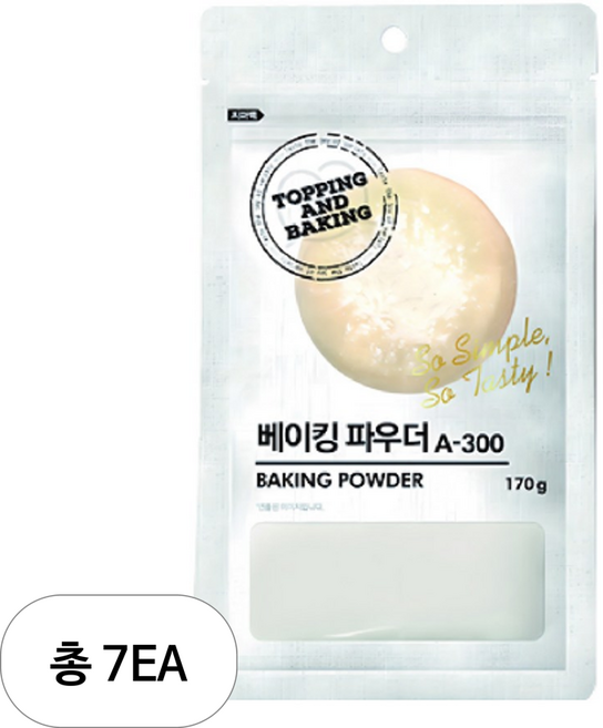 큐원 베이킹 파우더 A-300, 170g, 7개