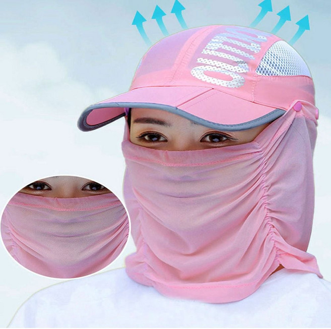 자외선 차단 등산 낚시 모자 마스크 선바이저 일체형, 본상품선택, 본상품선택
