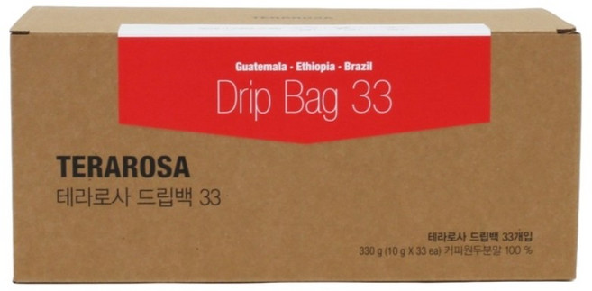 테라로사 싱글오리진 드립백 10g x 33개입 코스트코/SH, 330g, 1개