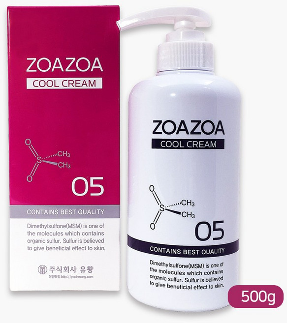 (주)유황 좋아좋아쿨크림 05)500g-MSM크림-유황닷컴, 1개, 500g