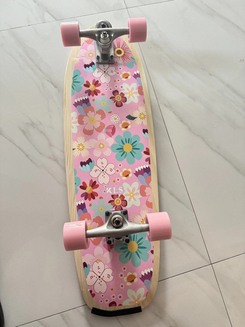 32吋免蹬陸地衝浪板 滑板 刷街練習板 初學者專業滑雪練習板, 如圖所示, 1個