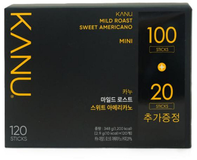 카누 다크 스위트 미니 120개입 (100+20T) 348g, 2세트